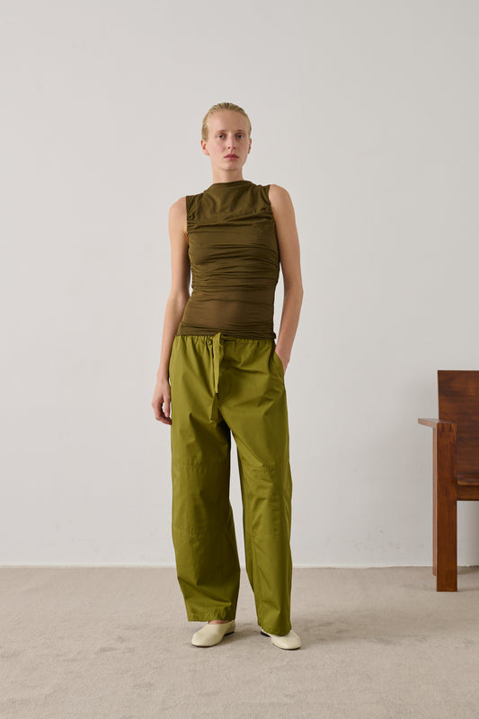 Pantalon Hikari - Vert Olive - Coton - Femme