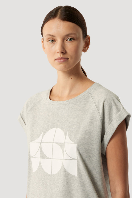 Tee-Shirt Valentina - Gris Chiné - Coton - Femme