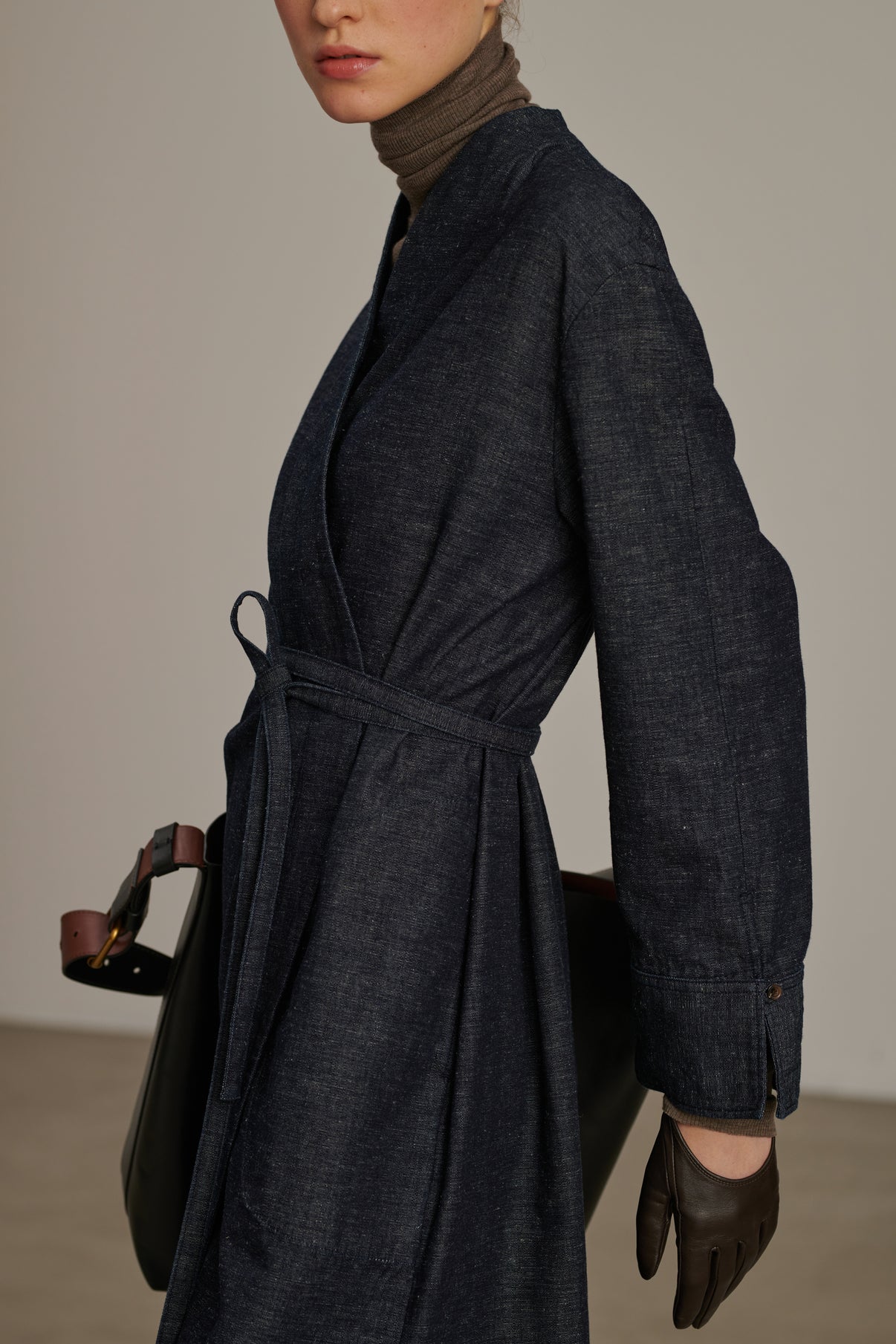 Robe Carla - Bleu/Noir - Coton - Femme vue 3