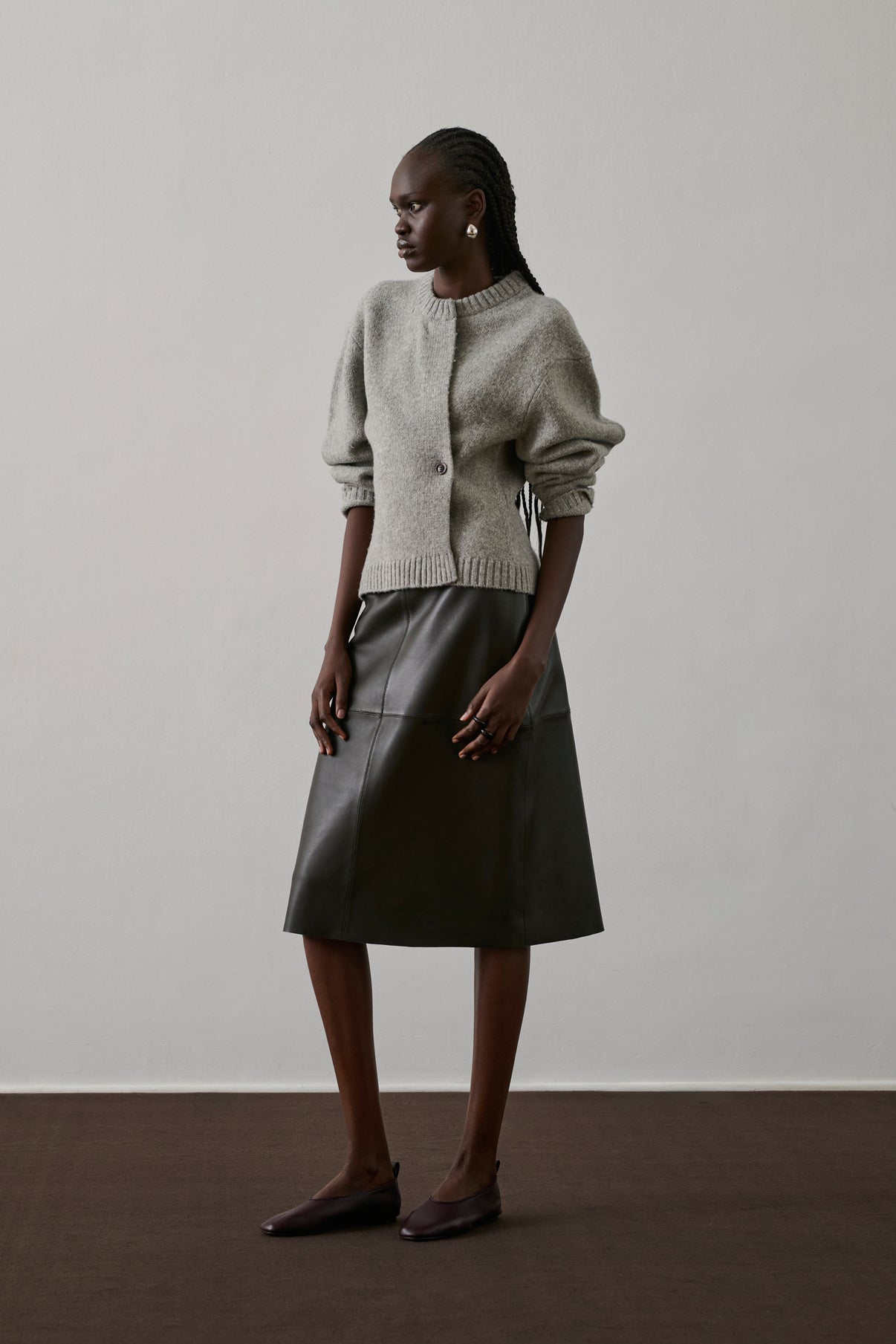 Cardigan Galileo - Gris Clair Chiné - Laine - Femme vue 4