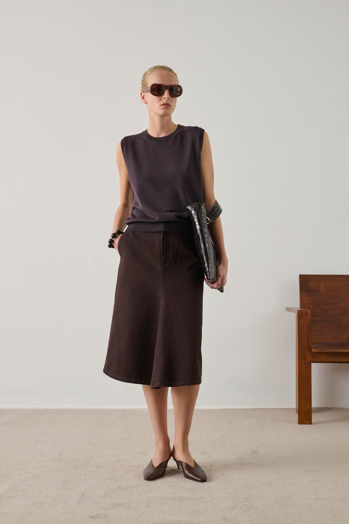 Pull Fargo - Figue - Laine mérinos - Femme vue 1