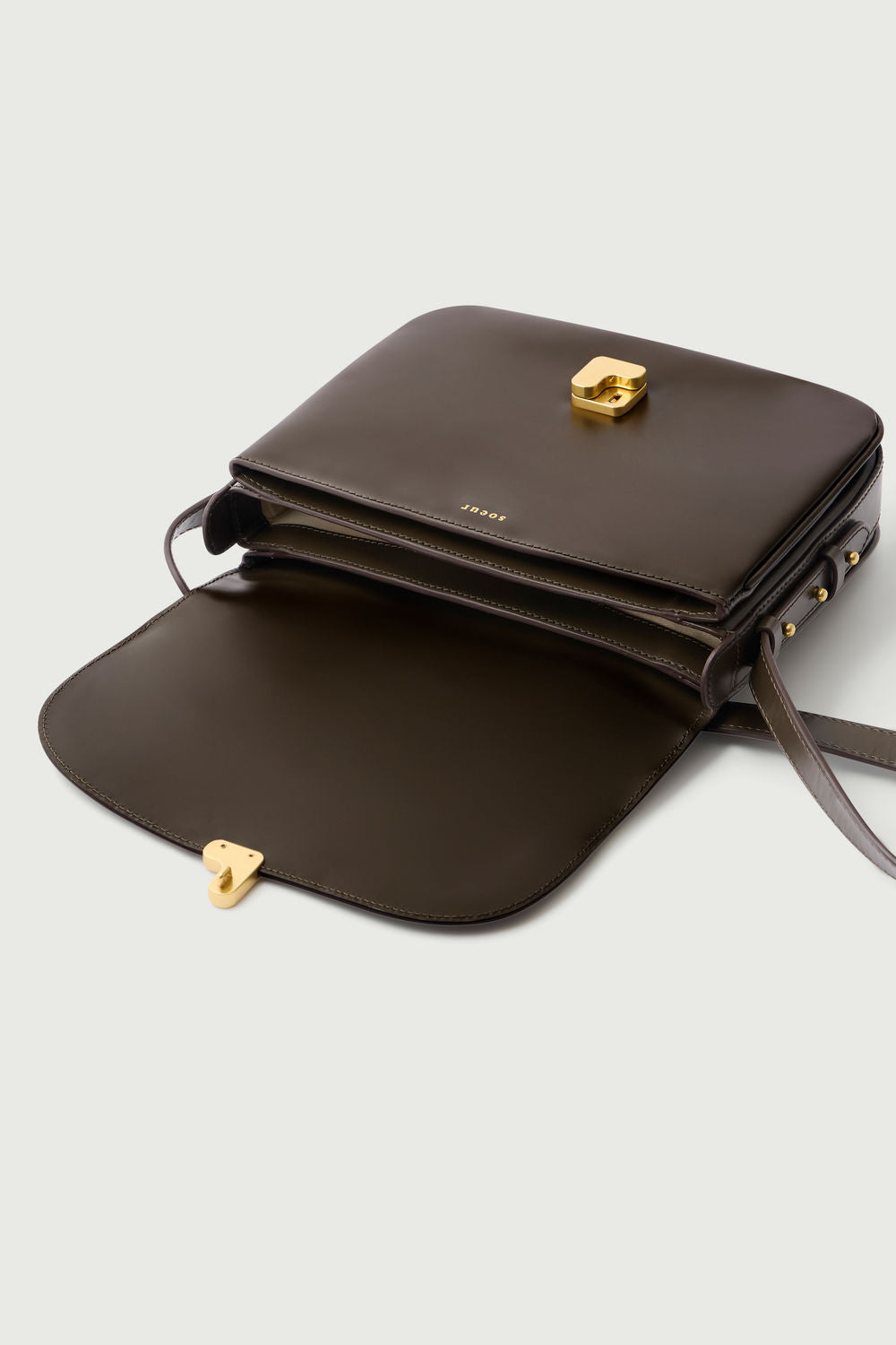 Sac Bellissima Maxi - Kaki - Cuir - Femme vue 5